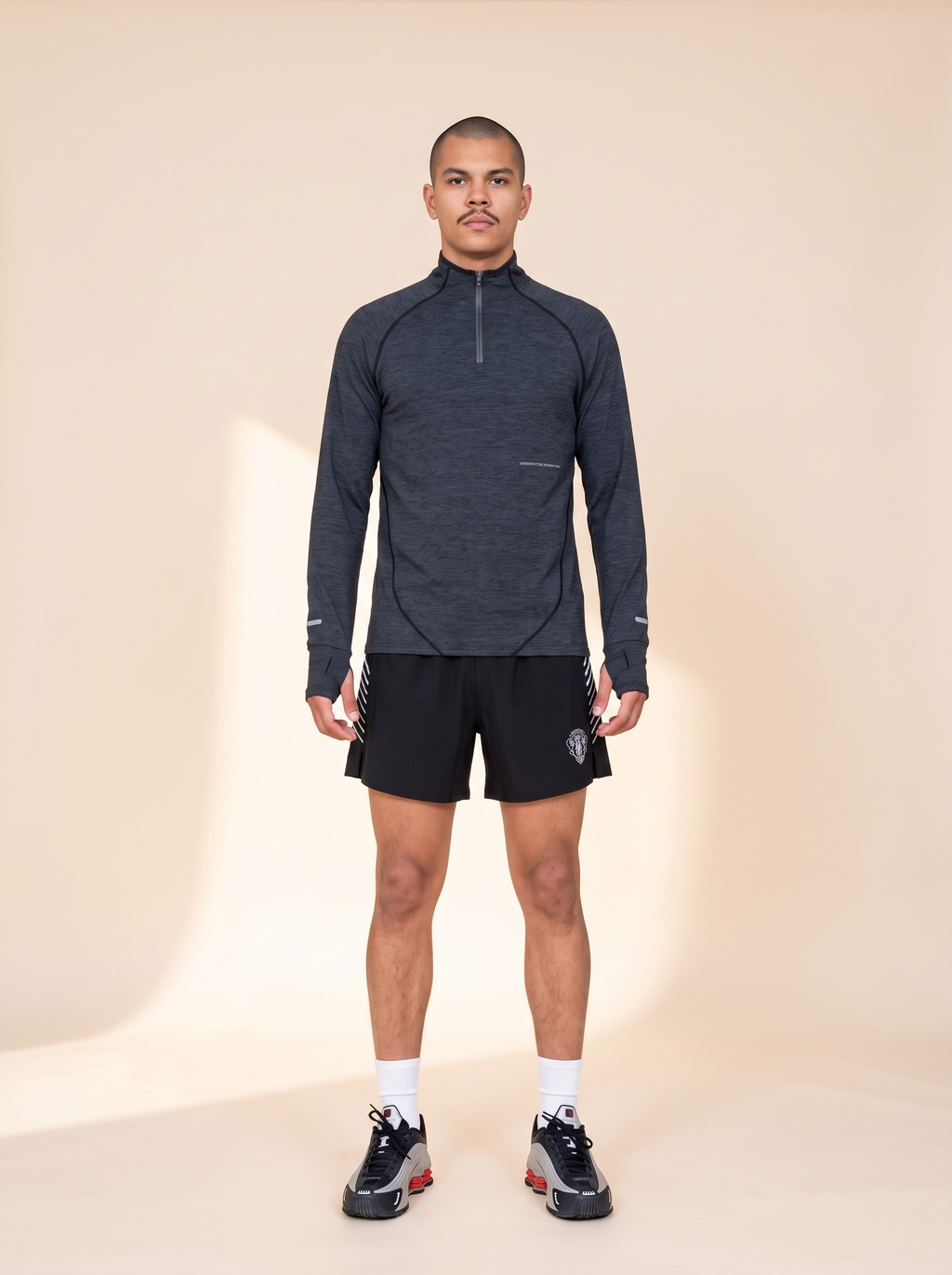 UBG Men's Quarter-Zip Raglan Training Top