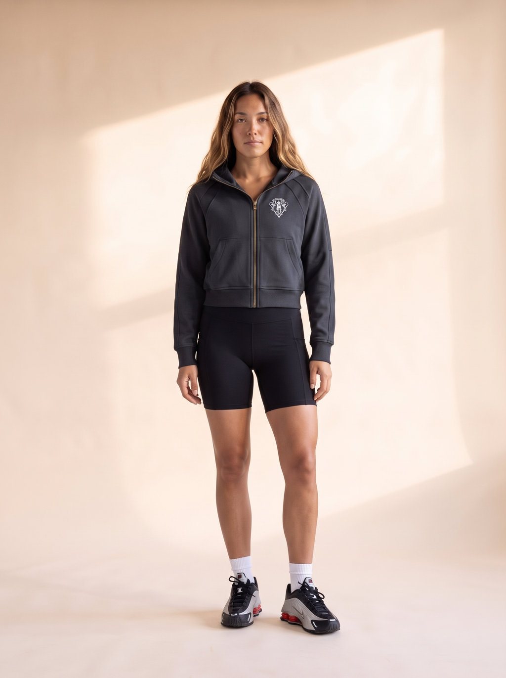 UBG Cropped Zip-Through Hoodie