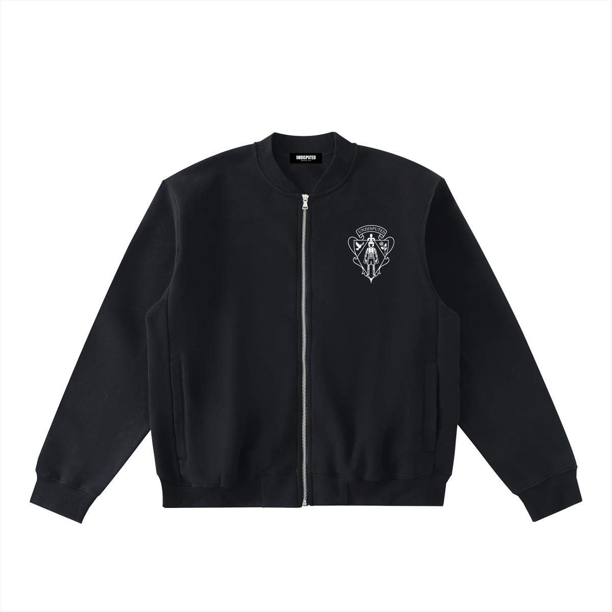 UBG Essential Zip-Up Varsity Jacket